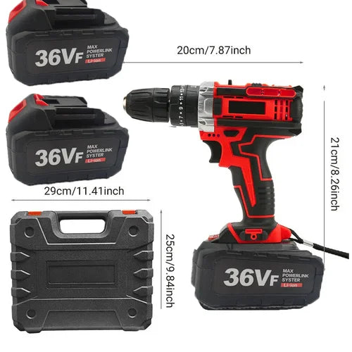 Cordless Drill Heavy Duty Impact Driver Kit Brushless