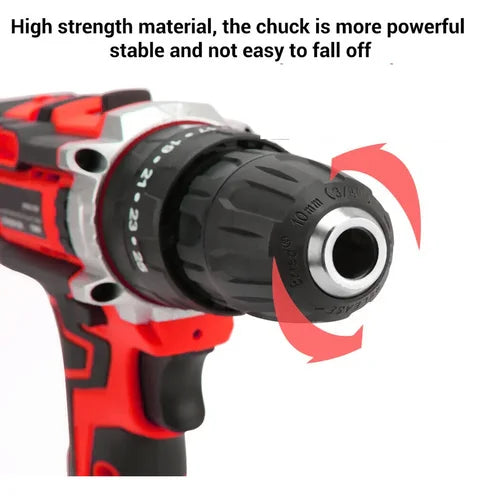 Cordless Drill Heavy Duty Impact Driver Kit Brushless