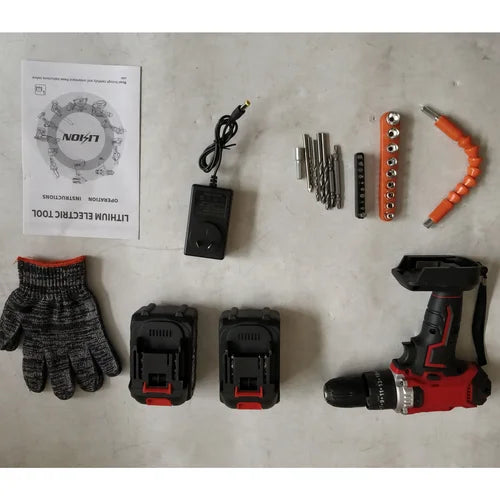 Cordless Drill Heavy Duty Impact Driver Kit Brushless