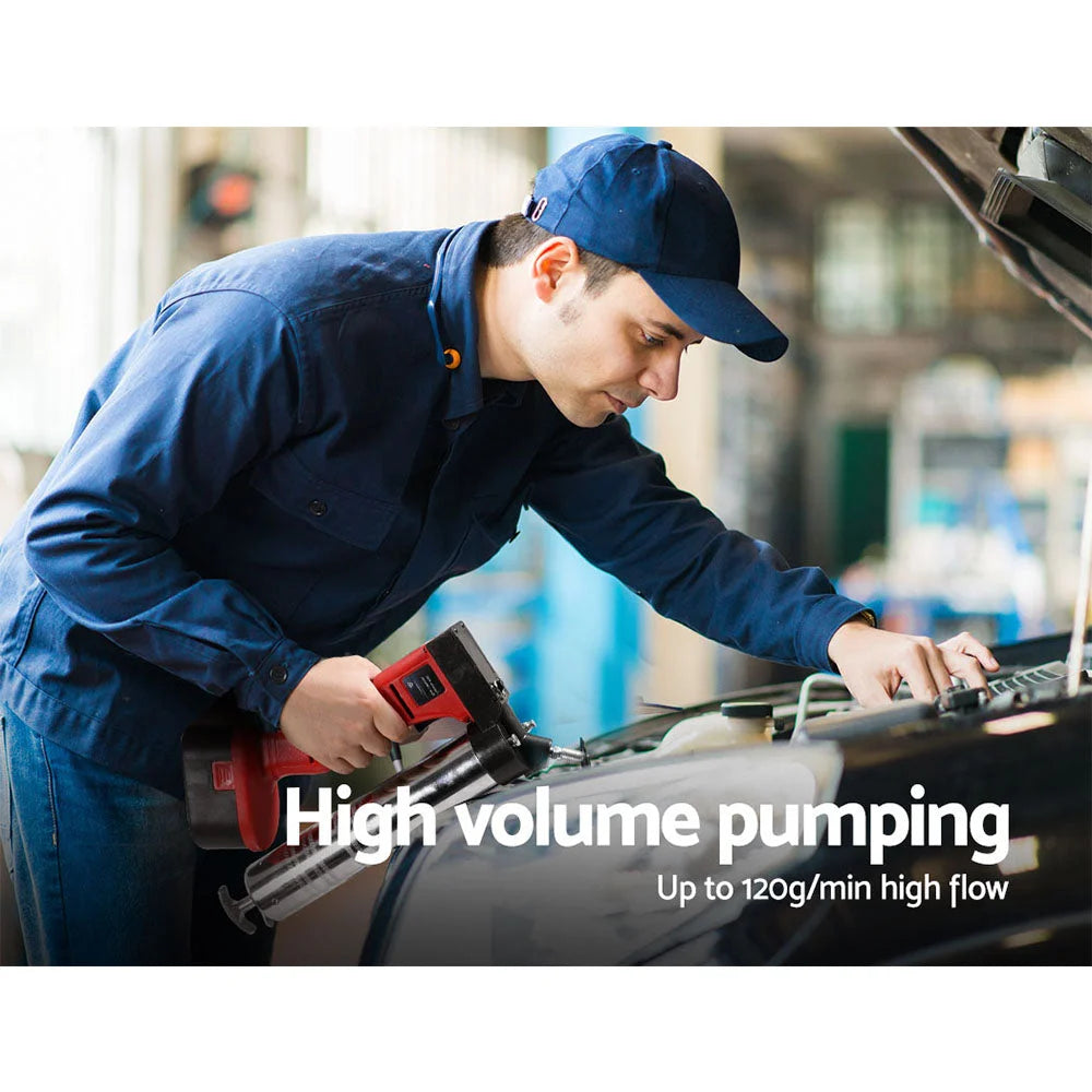 Cordless Grease Gun 20V Rechargeable Red - Other Tools