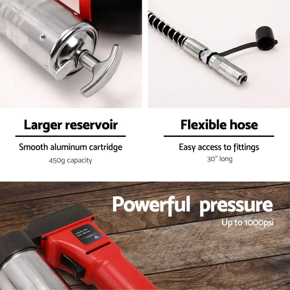 Cordless Grease Gun 20V Rechargeable Red - Other Tools