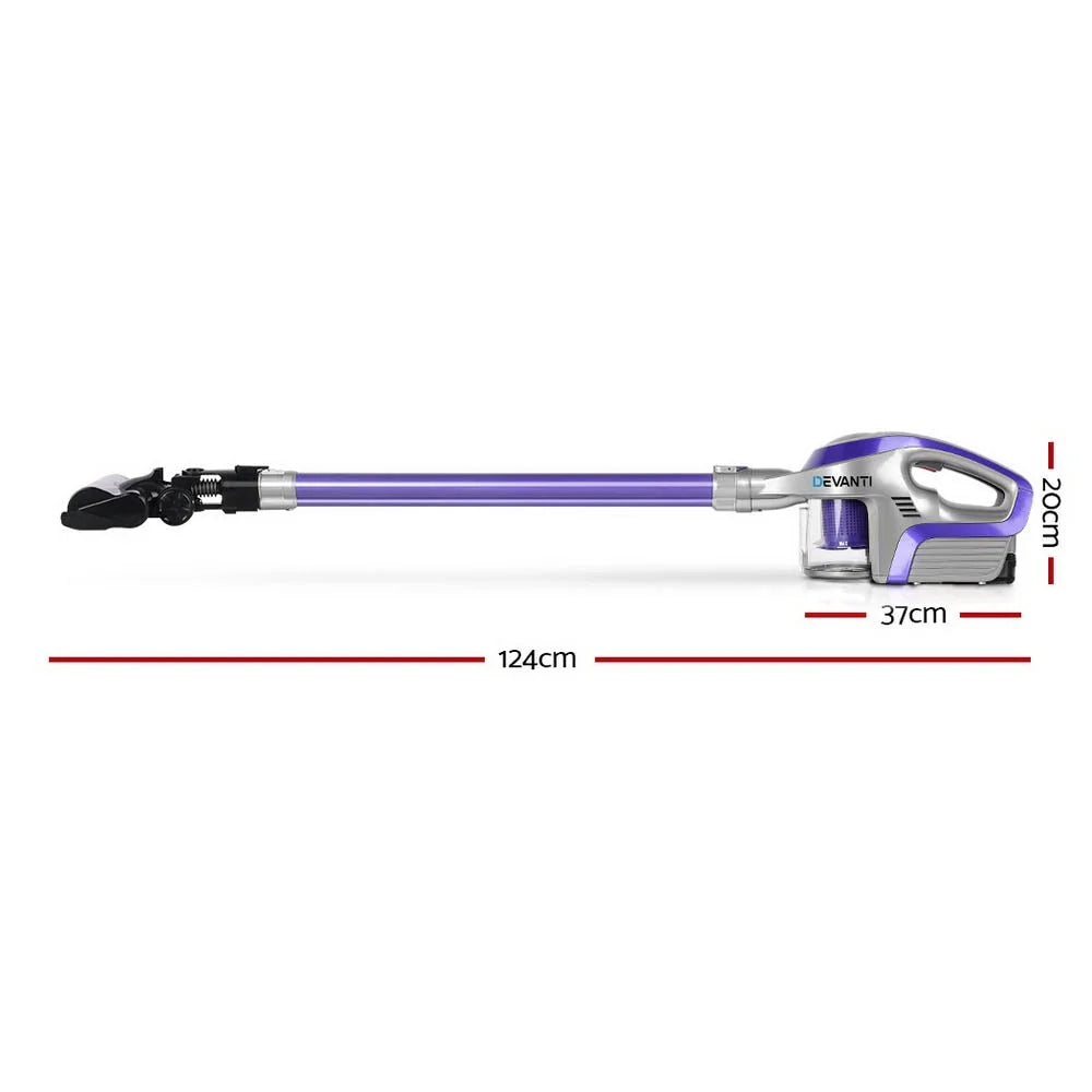 Cordless Handstick Vacuum Cleaner 150W - Purple & Grey