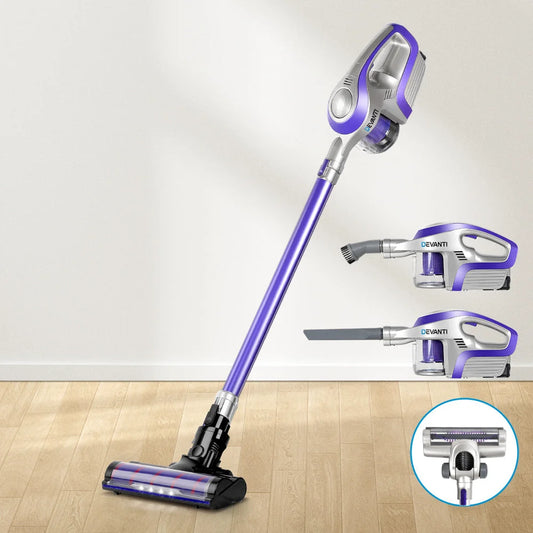 Cordless Handstick Vacuum Cleaner 150W - Purple & Grey