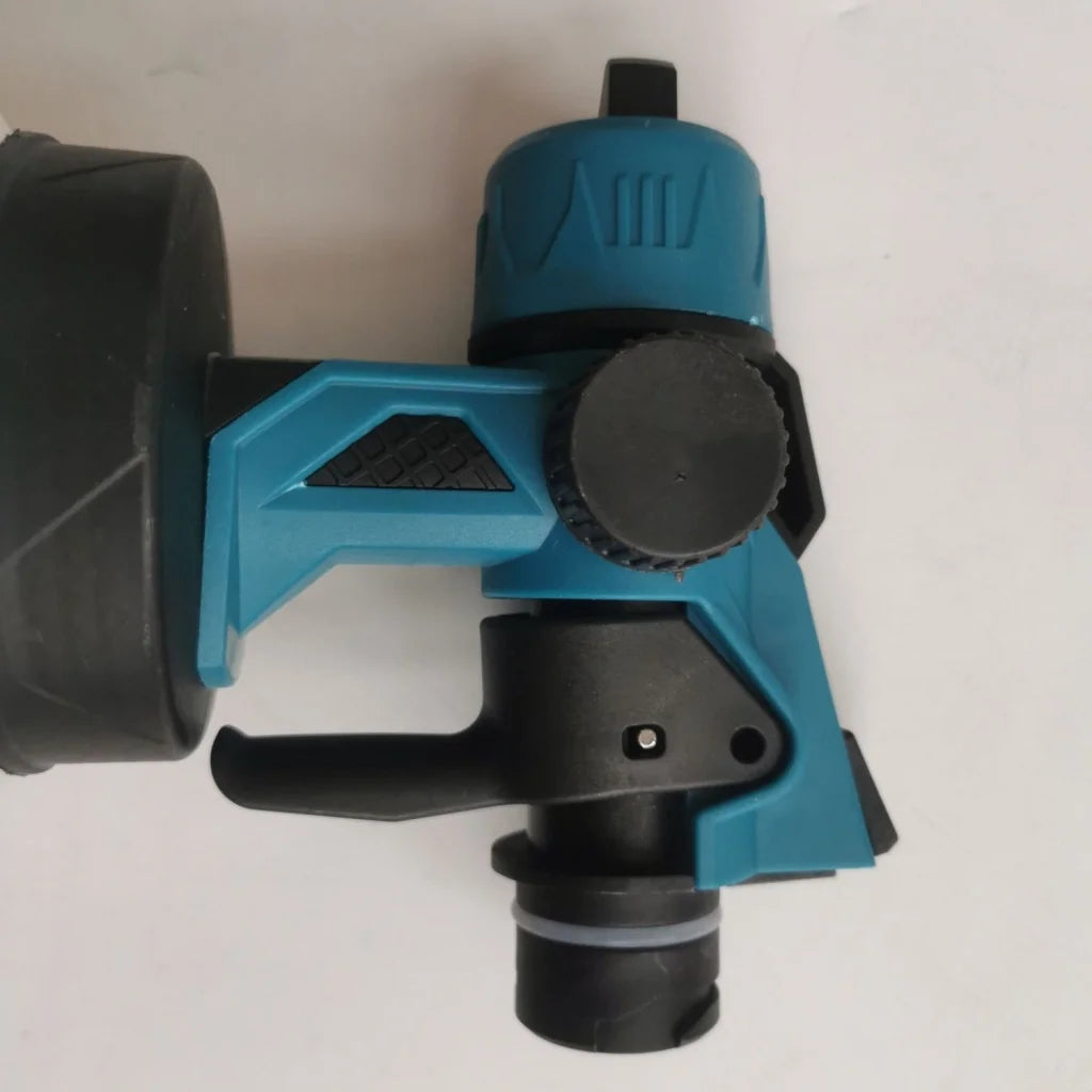Spray gun with size cues and product form
