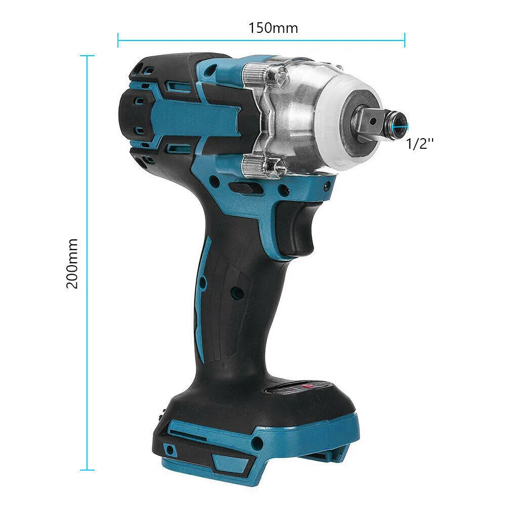 Cordless impact wrench with brushless rattle gun driver large