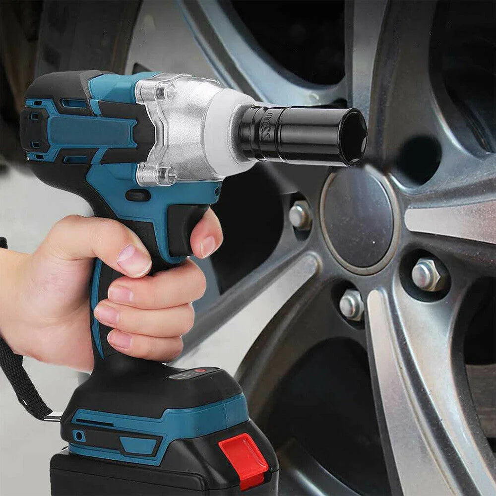 Cordless impact wrench with brushless rattle gun driver