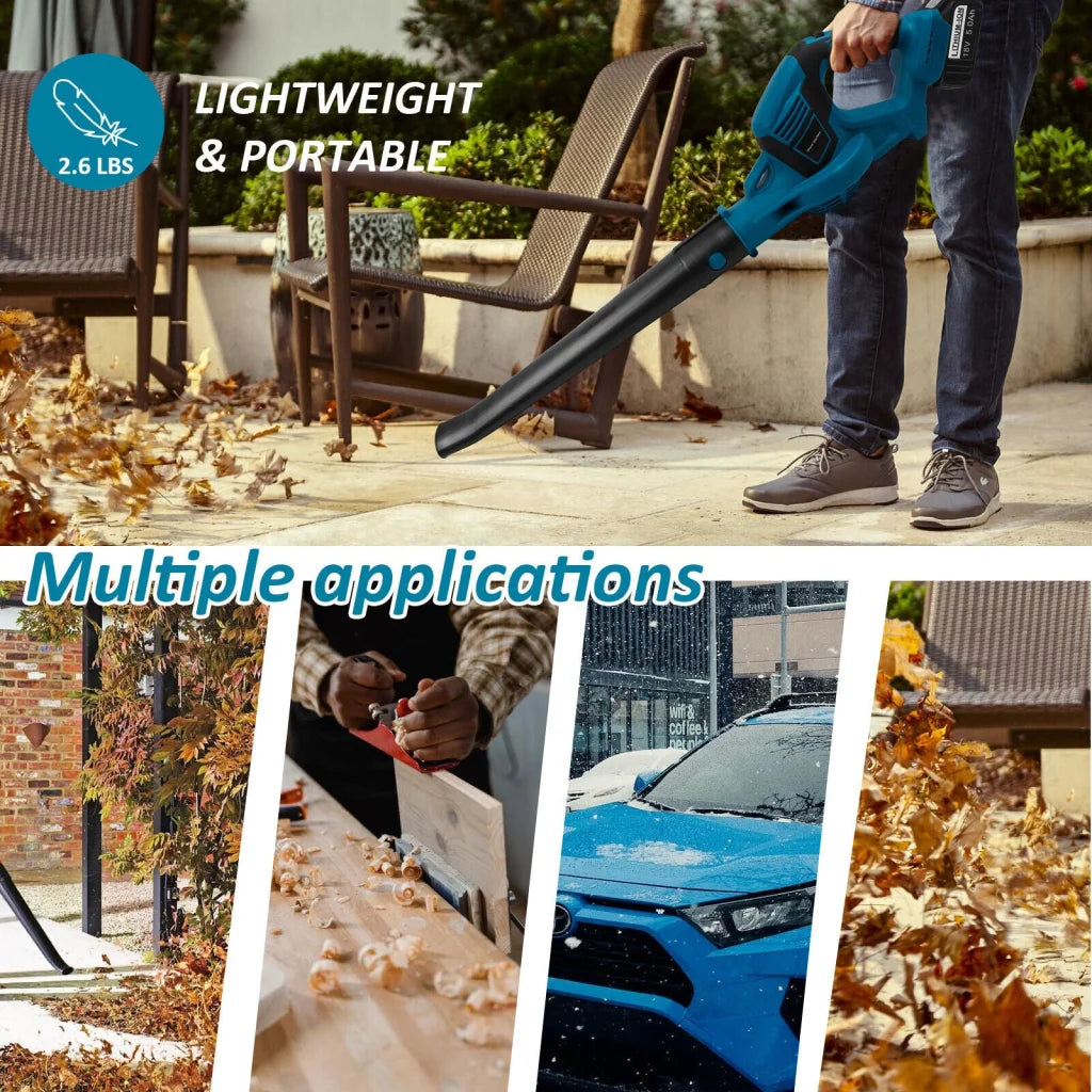 Cordless Leaf Blower Dust Tools Garden Lightweight