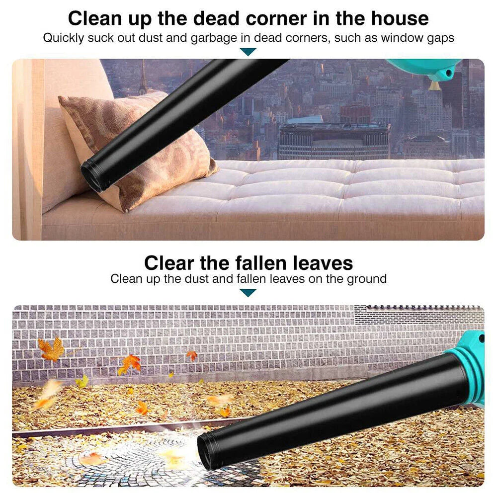 Cordless Leaf Blower & Vacuum 2-in-1 Dust Suction Cleaner