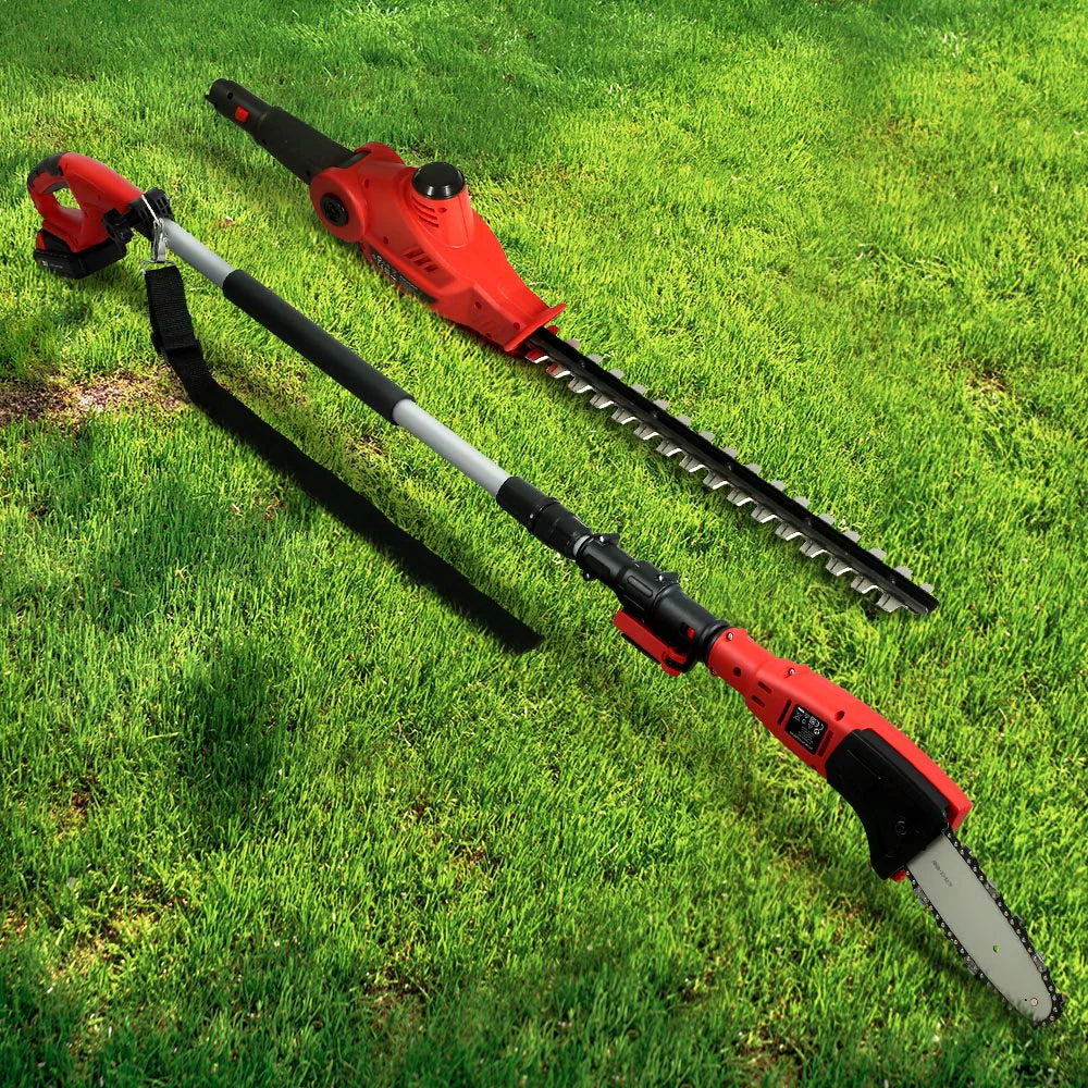 20v 8inch cordless pole chain with saw trimmer battery reach