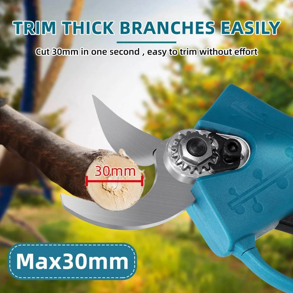 Cordless Pruning Shears Rechargeable Secateur Branch Cutter
