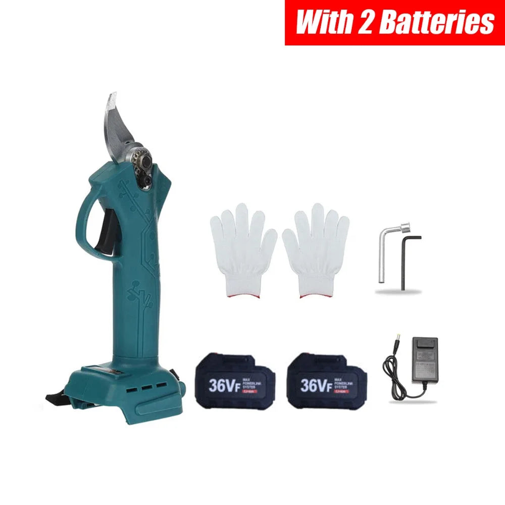 Cordless Pruning Shears Rechargeable Secateur Branch Cutter W