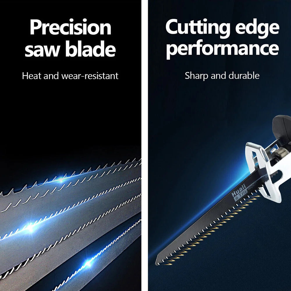 Cordless Reciprocating Saw Cutter Red w+ Blades for Makita