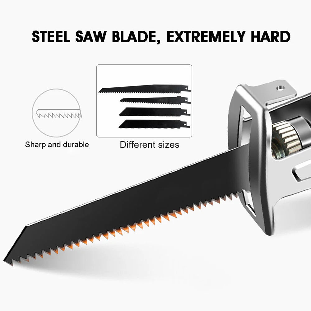 Cordless Reciprocating Saw Cutter Red w+ Blades for Makita