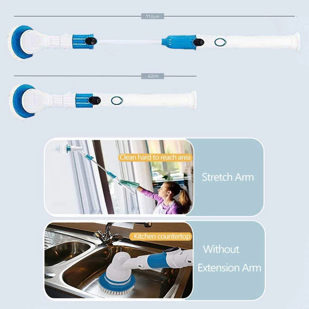 Cordless Scrubber Super Power Turbo Scrub Clean Brush