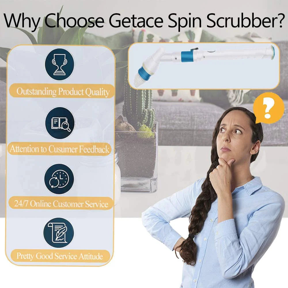 Cordless Scrubber Super Power Turbo Scrub Clean Brush