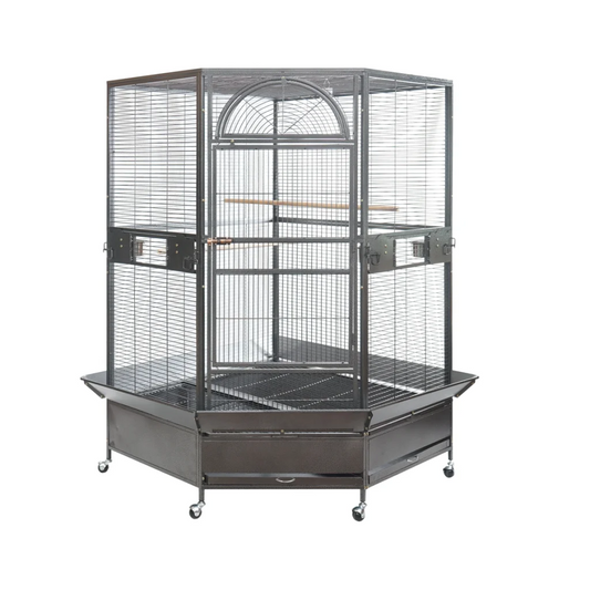 Corner Bird Cage 185cm XXL Pet Parrot Aviary with Perch