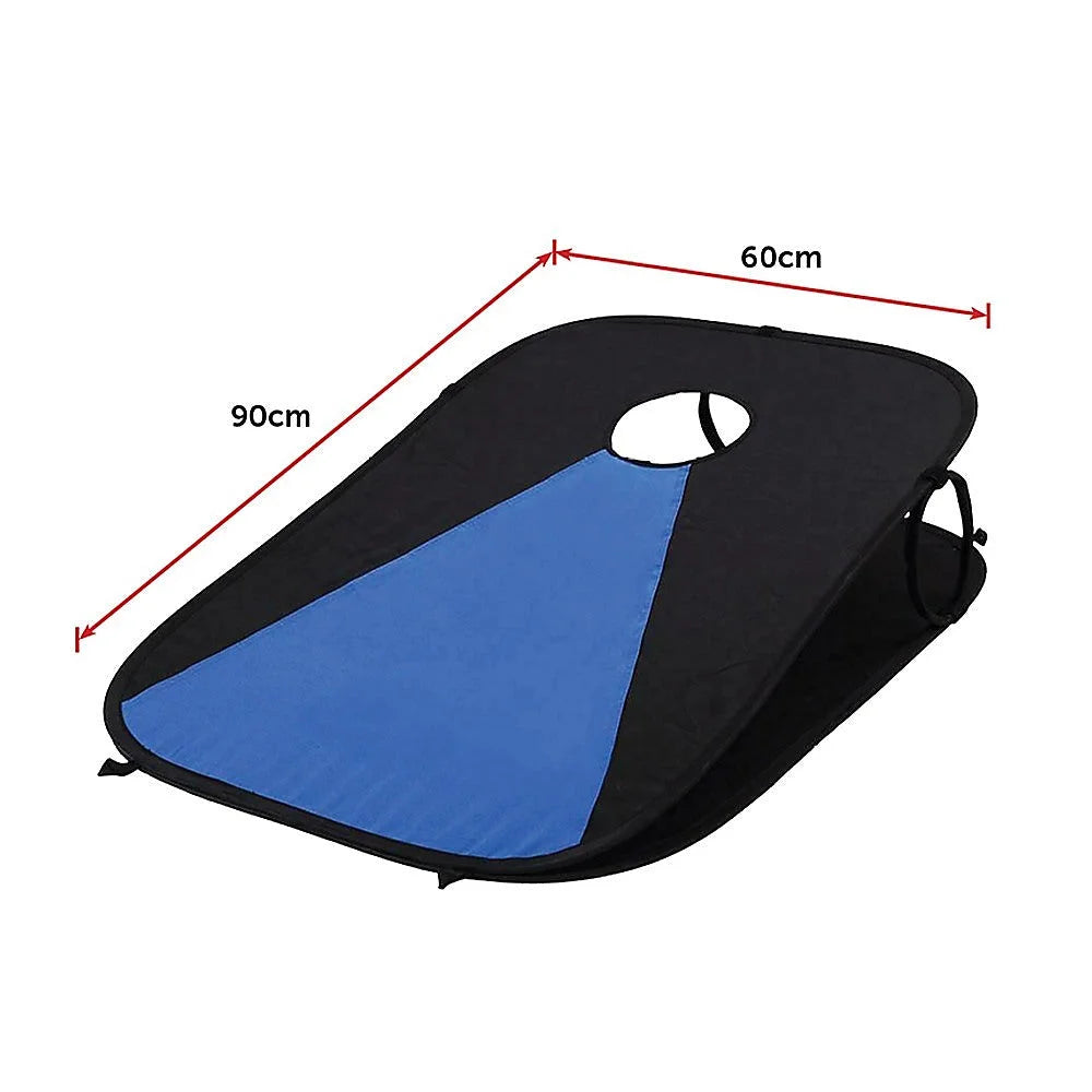 Cornhole Boards Collapsible Portable Set with 8 Bean Bags