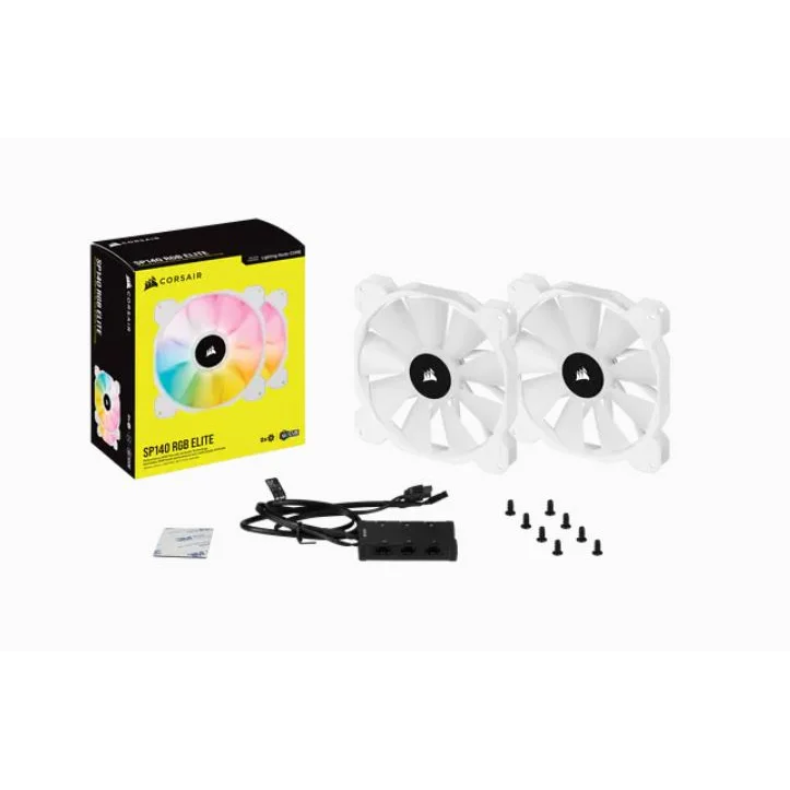 CORSAIR SP140 RGB Elite 140mm RGB LED Fan with AirGuide 68