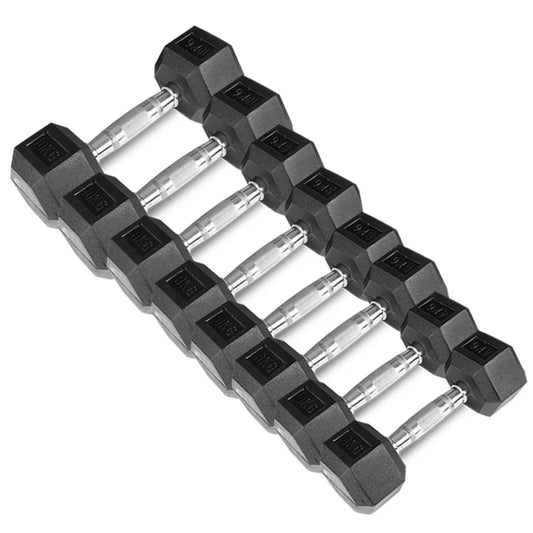 CORTEX 56kg Hex Fixed Dumbbell Set (4 6 8 10kg Pairs)
