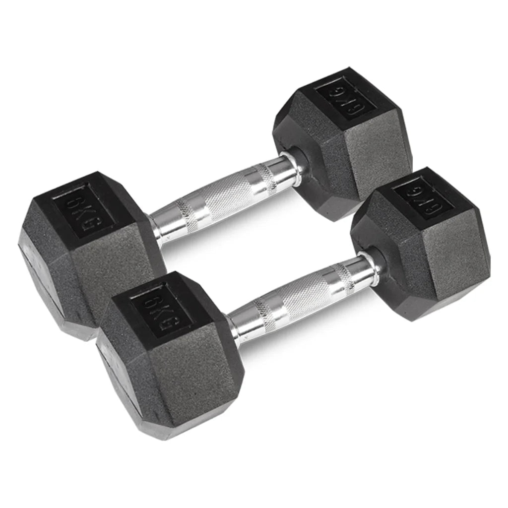 CORTEX 6kg Hex Dumbbell (Pair) - Sports & Fitness >