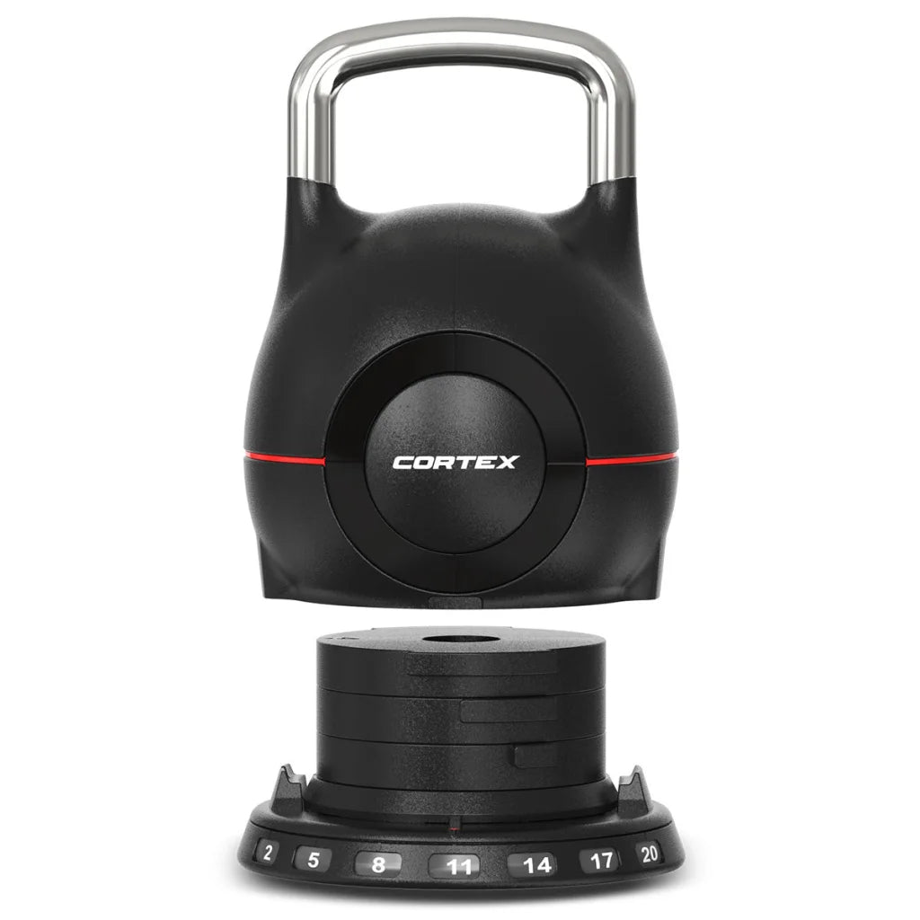 CORTEX 7-in-1 RevoLock Quick Adjust 20kg Kettlebell