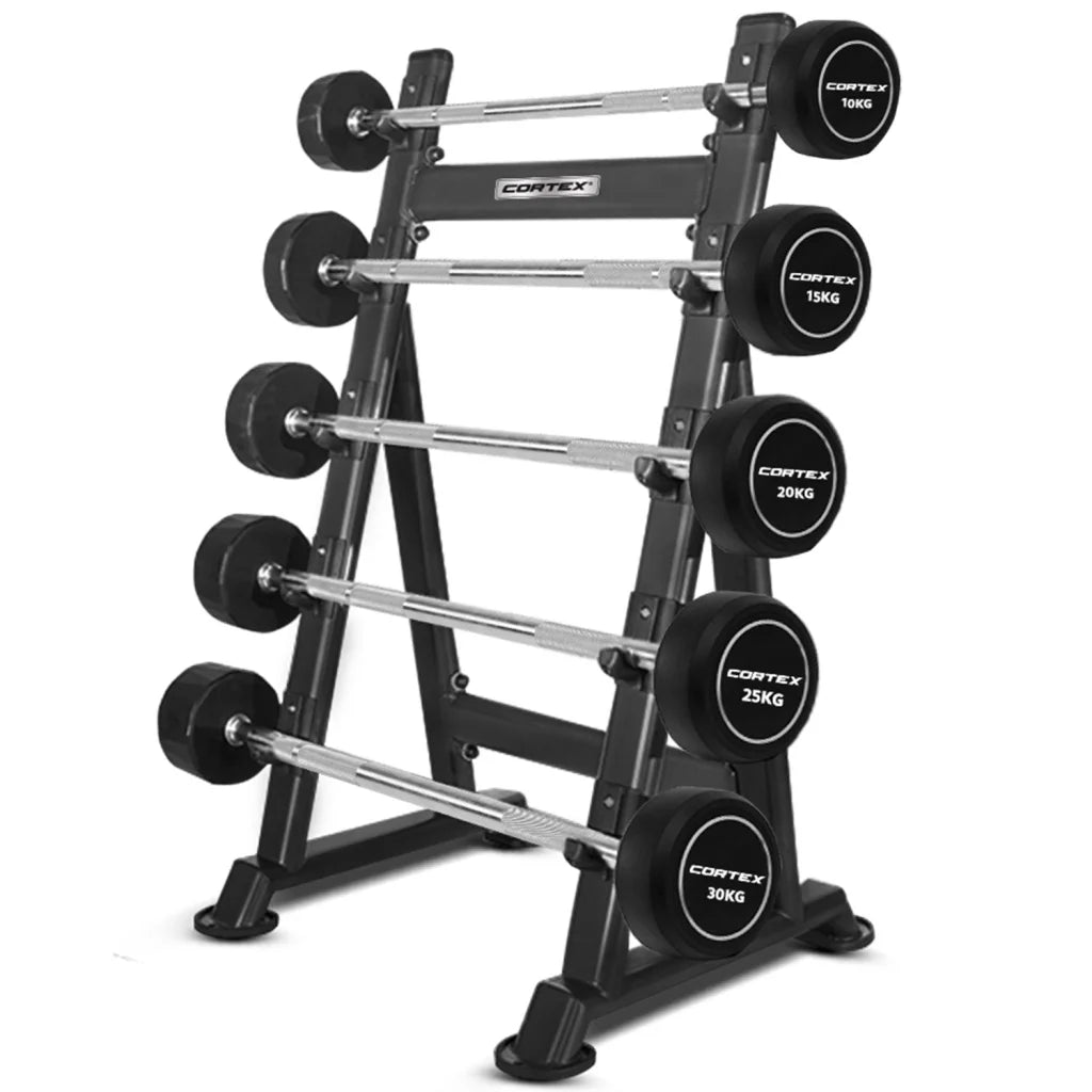 CORTEX ALPHA Series Fixed Barbell Set 100kg with Stand