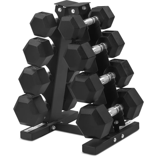 CORTEX Hex Dumbbell 56kg Set with Stand (4 6 8 10kg Pairs)