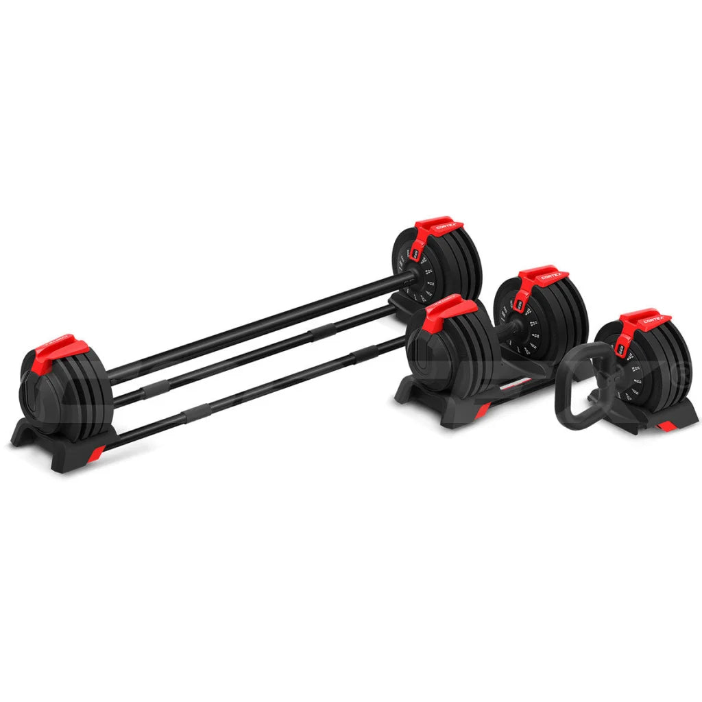 CORTEX Revolock V2 24kg Adjustable Steel Dumbbell Barbell