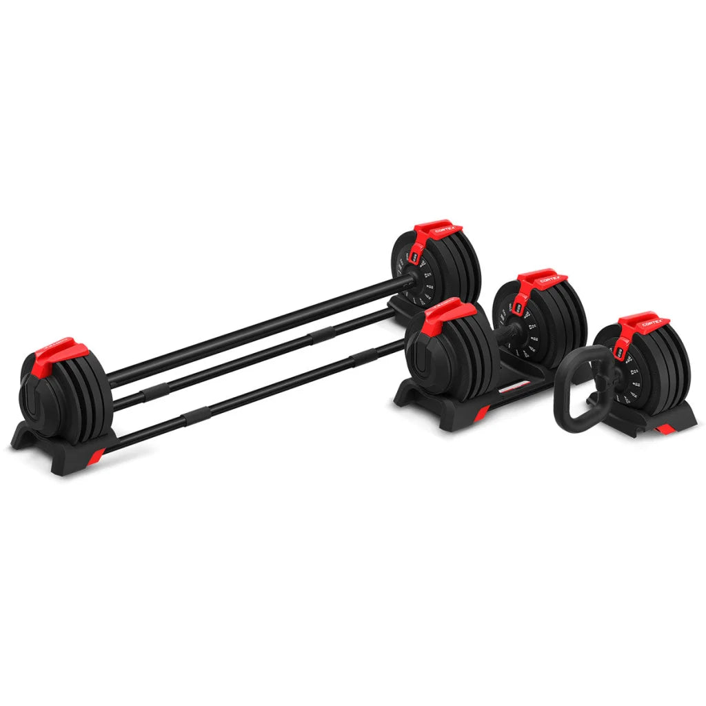 CORTEX Revolock V2 48kg Adjustable Dumbbell + Barbell