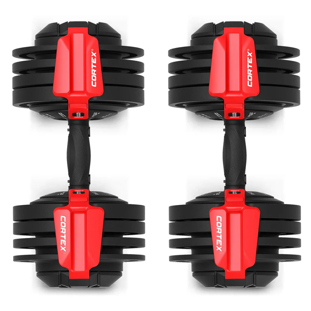 CORTEX Revolock V2 48kg Adjustable Dumbbell + Barbell