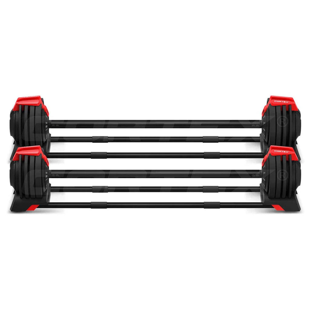 CORTEX Revolock V2 48kg Pair Set Adjustable Steel Dumbbell