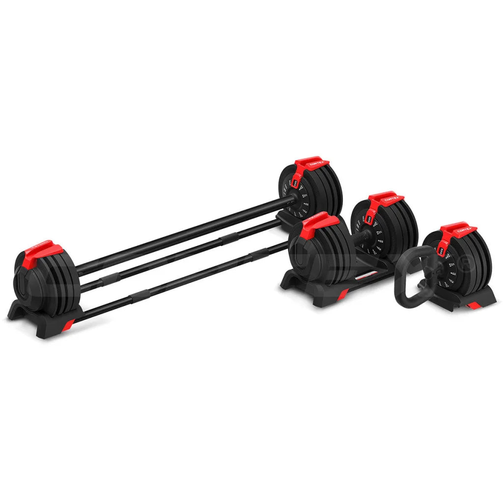 CORTEX Revolock V2 48kg Pair Set Adjustable Steel Dumbbell