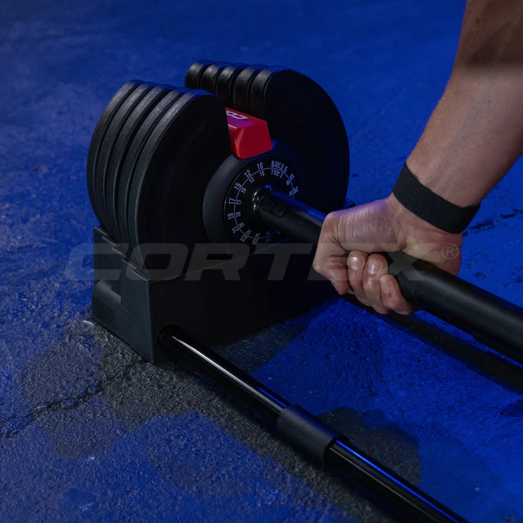 CORTEX Revolock V2 80kg Pair Set Adjustable Steel Dumbbell