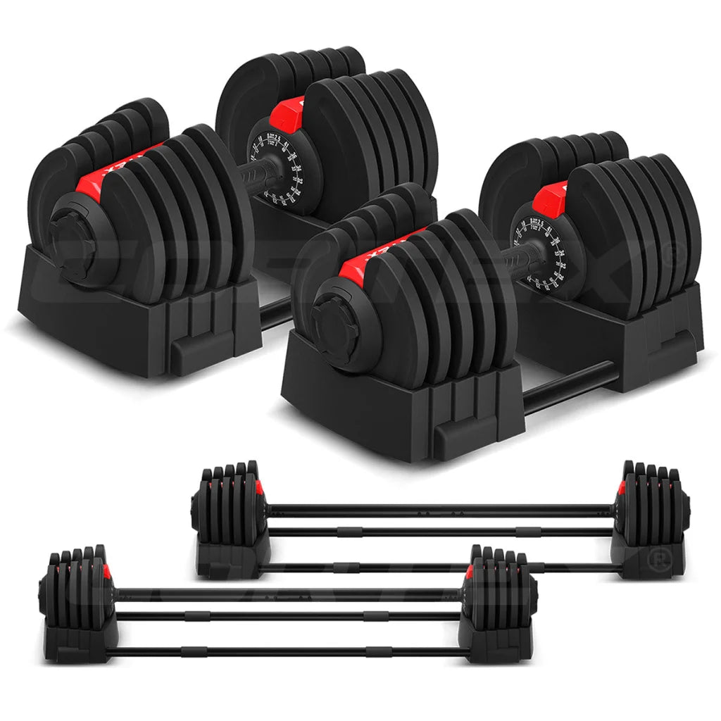 CORTEX Revolock V2 80kg Pair Set Adjustable Steel Dumbbell