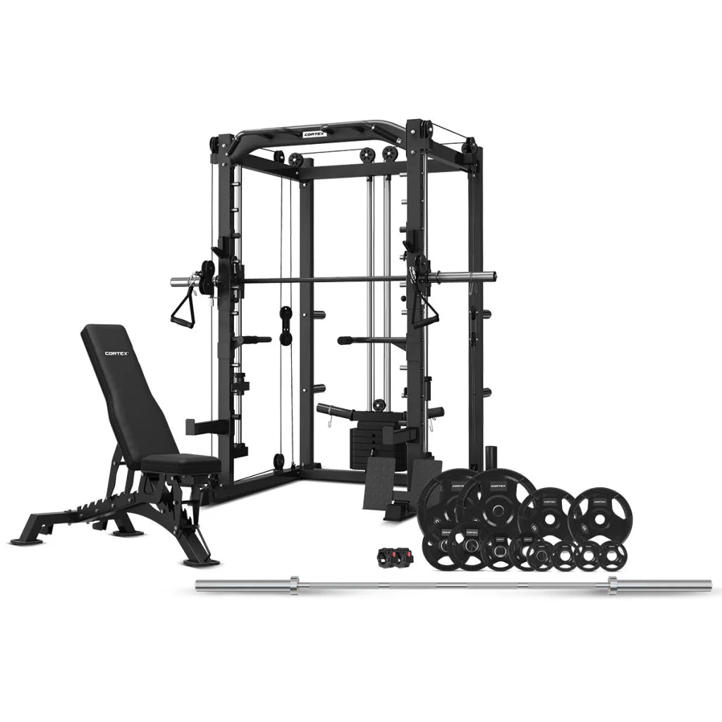 CORTEX SM-20 6-in-1 Power Rack with Smith & Cable Machine