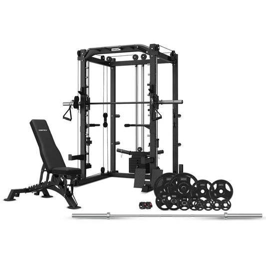 CORTEX SM-20 6-in-1 Power Rack with Smith & Cable Machine