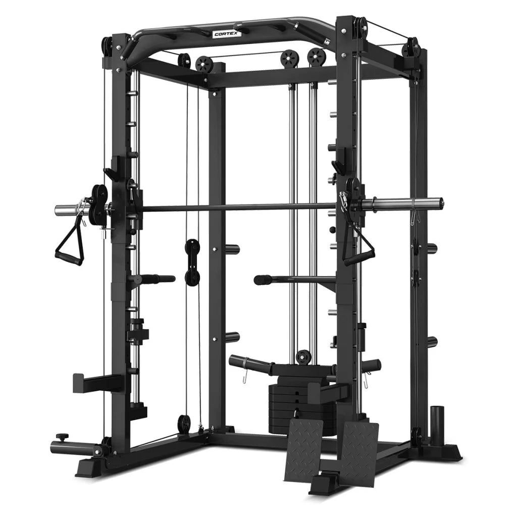 CORTEX SM-20 6-in-1 Power Rack with Smith & Cable Machine