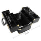 Cosmetic Beauty Makeup Case Portable Black/Gold - Cosmetic