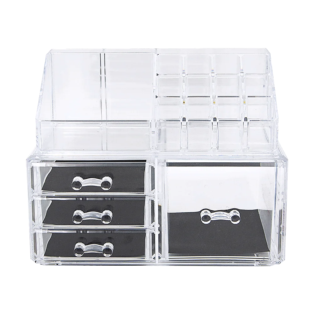 Cosmetic Organizer 11 Drawers Clear Acrylic Tower
