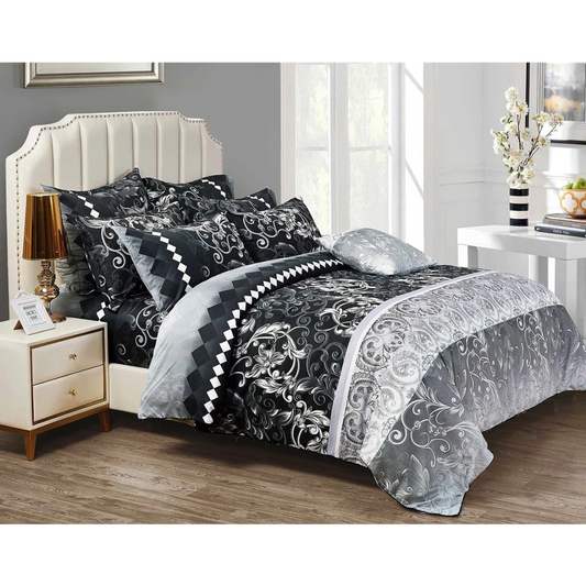 Costa Double Size Duvet Quilt Cover Set - Home & Garden