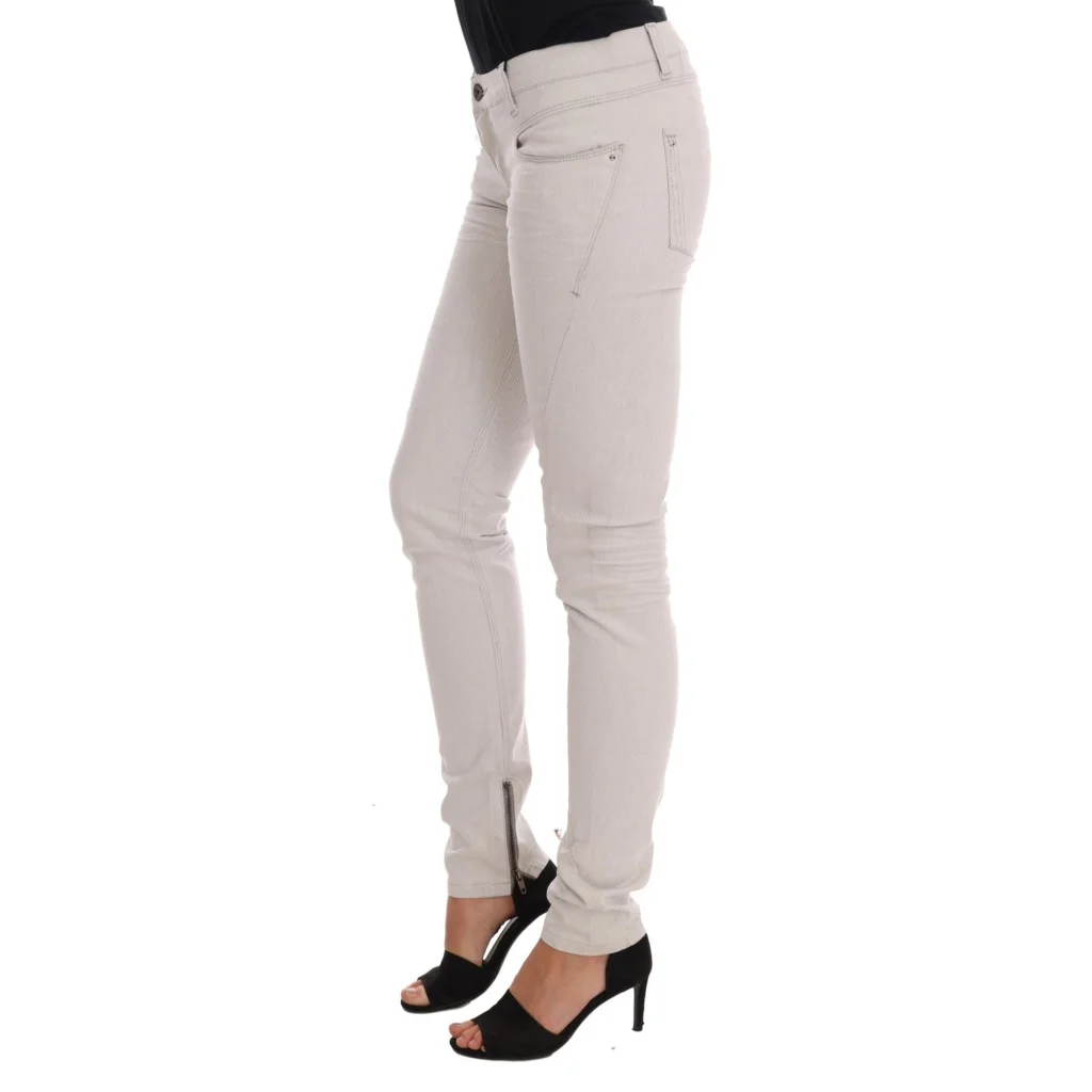 CoSTUME NATIONAL CNC Slim Fit White Jeans W26 US Women