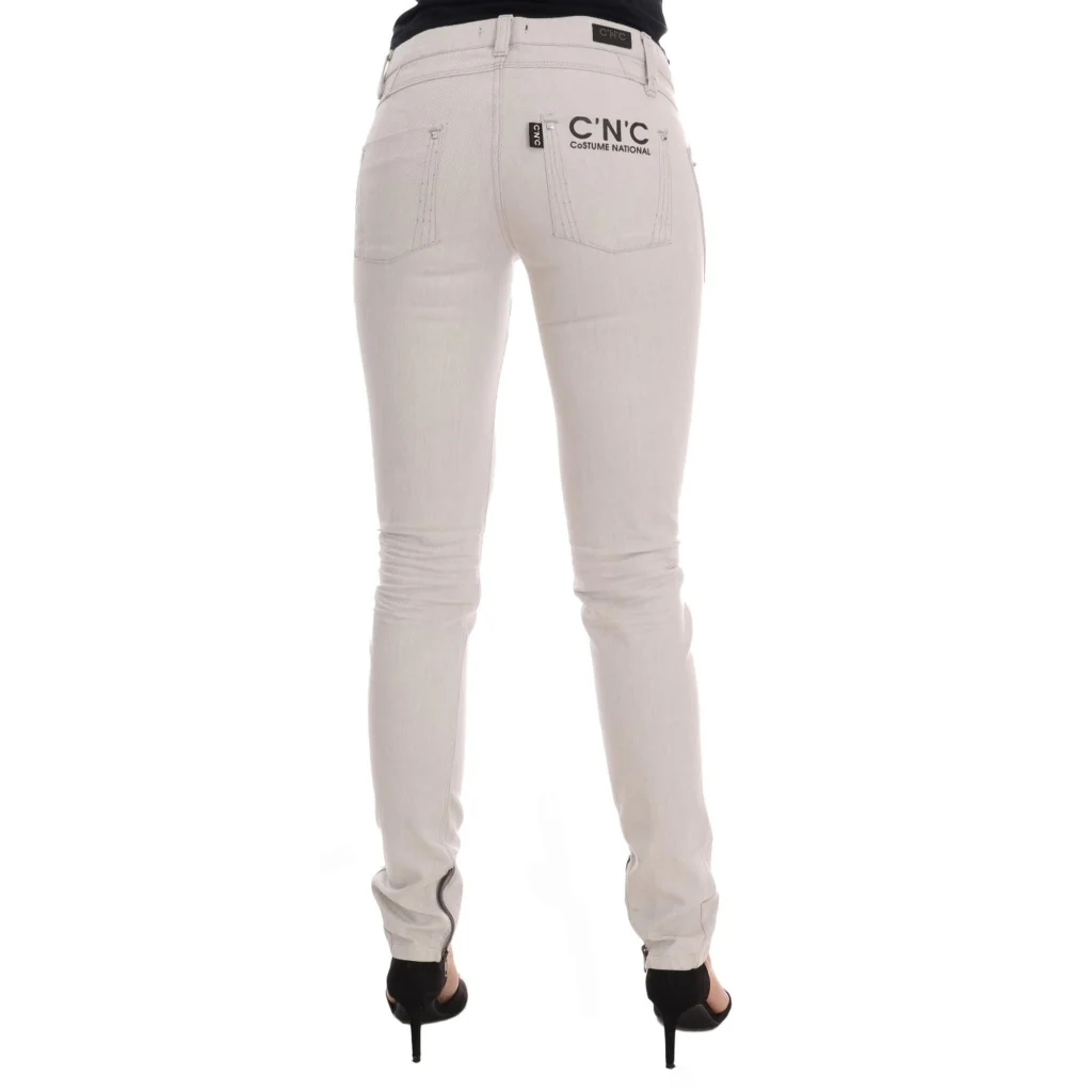 CoSTUME NATIONAL CNC Slim Fit White Jeans W26 US Women