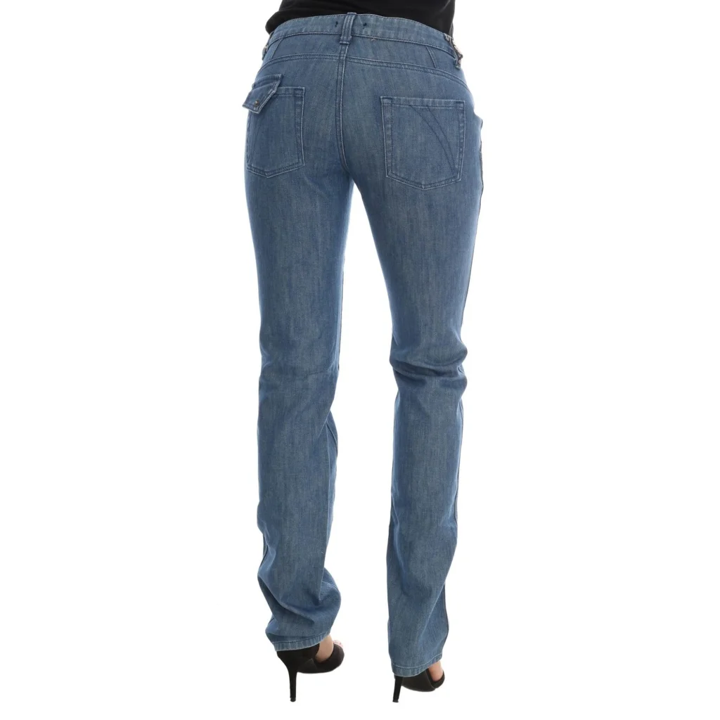 Costume National Women’s Blue Wash Cotton Slim Denim Jeans