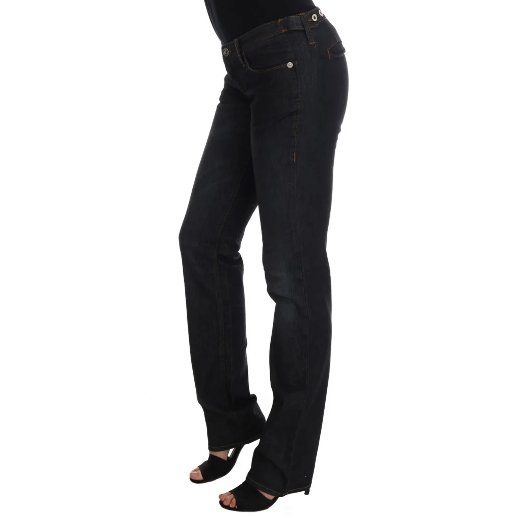Costume National Women’s Dark Blue Cotton Slim Fit Jeans