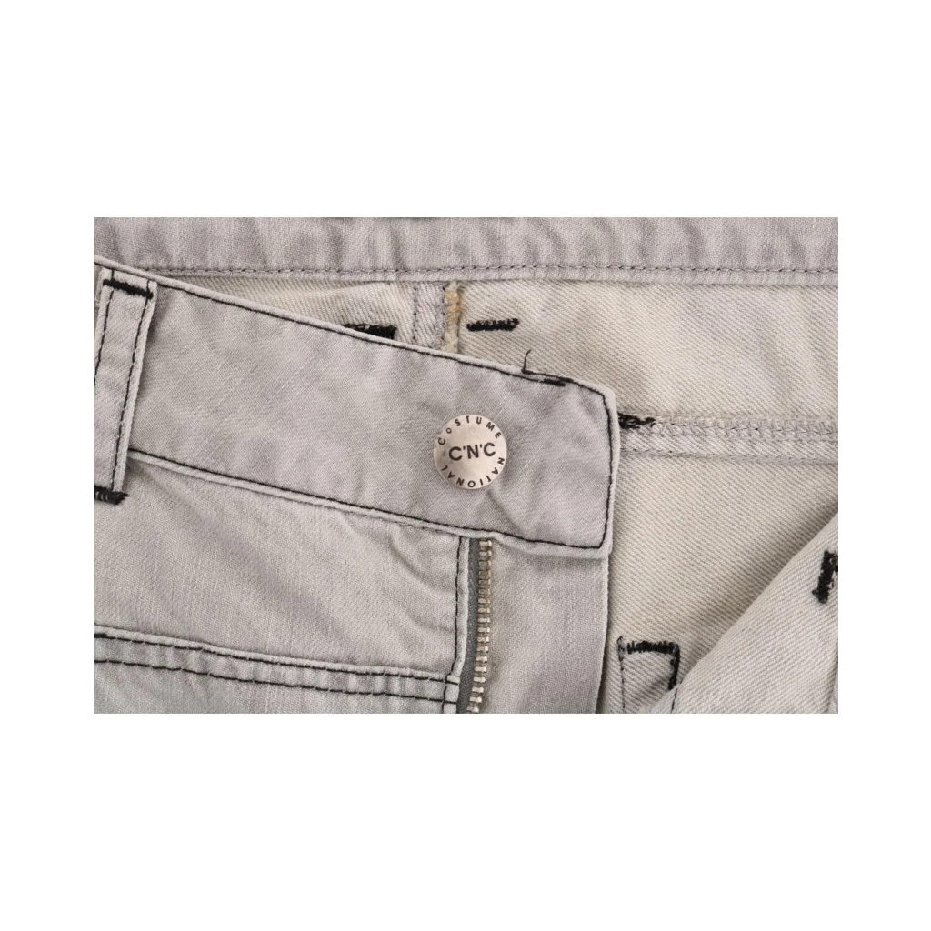 Costume National Women’s Gray Wash Cotton Slim Jeans - W26