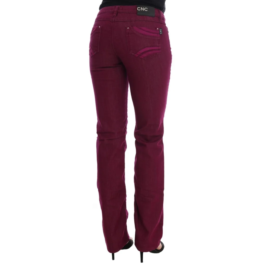 Costume National Women’s Red Wash Cotton Stretch Denim