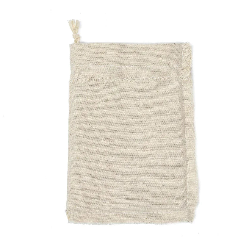 Cotton Drawstring Gift Bags 10-Piece Set - Occasions