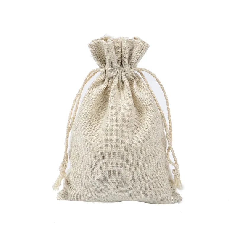 Cotton Drawstring Gift Bags 10-Piece Set - Occasions