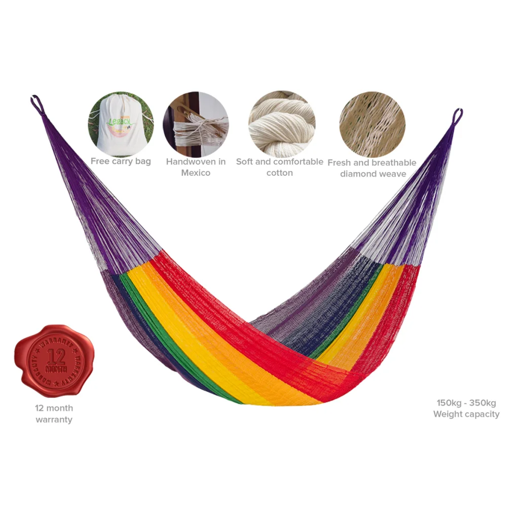 Cotton Hammock King Size - Rainbow - Hammocks