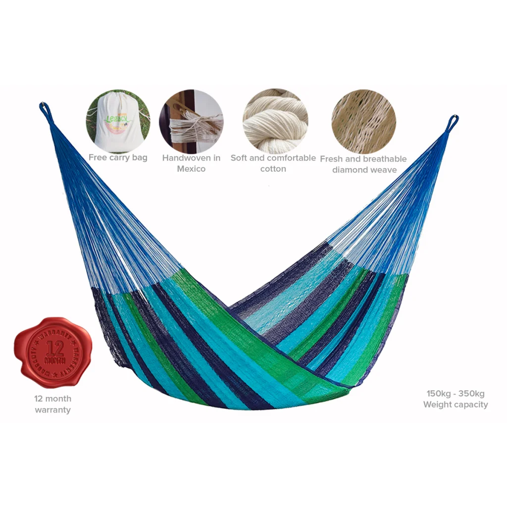 Cotton Hammock Queen Size - Oceanica - Hammocks